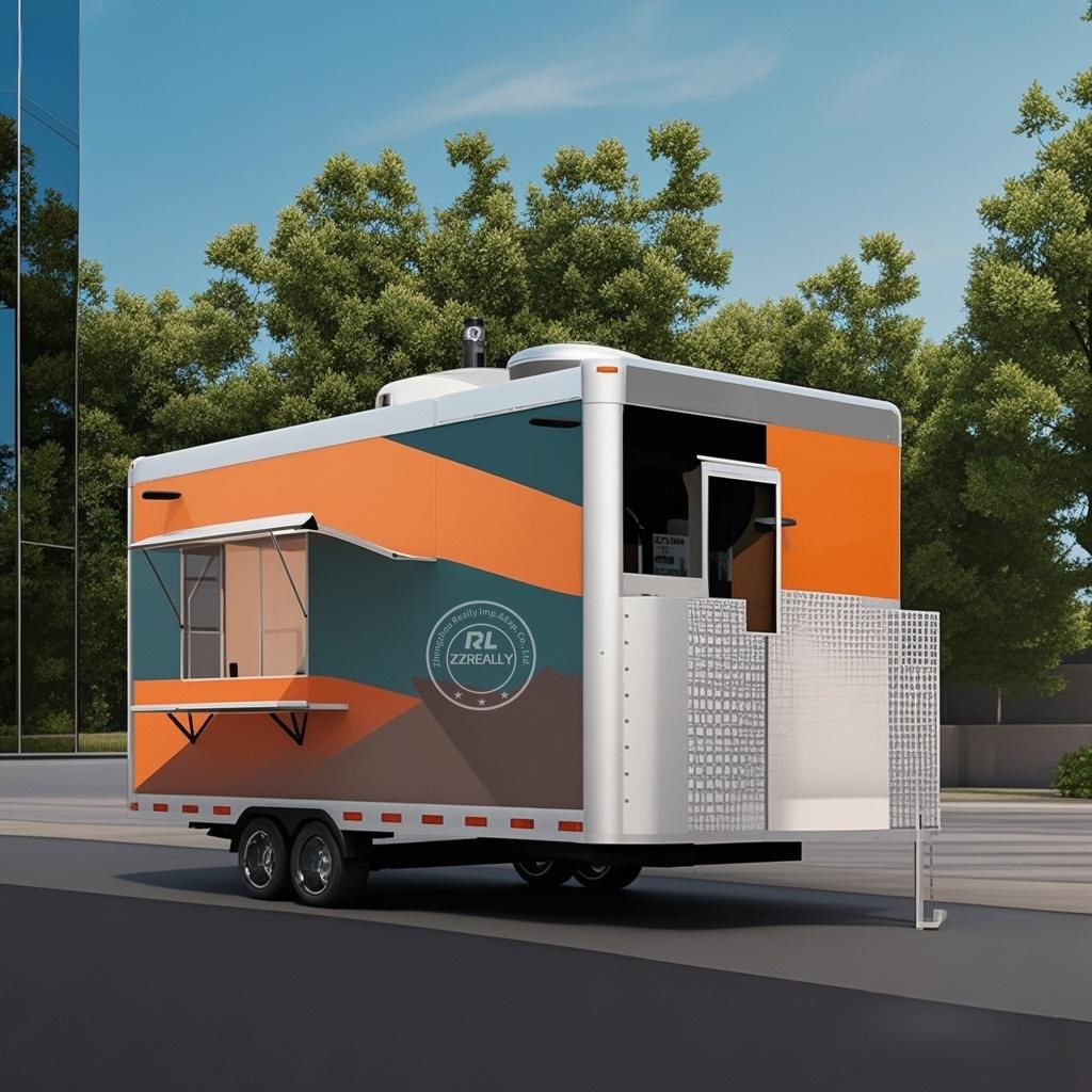Mobile Coffee Van Equipment - Snack Fast Food Kamyon Mobil Mutfak