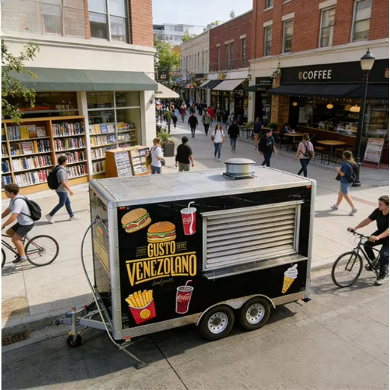 Kare Şeklinde Restoran Ekipman - Mobile Coffee Van Equipment incelemesi ve fiyatı