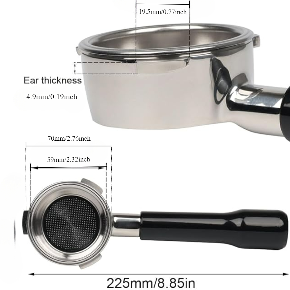 58MM 3 kulaklı Dipsiz Portafil - Portafilter 58Mm incelemesi ve fiyatı